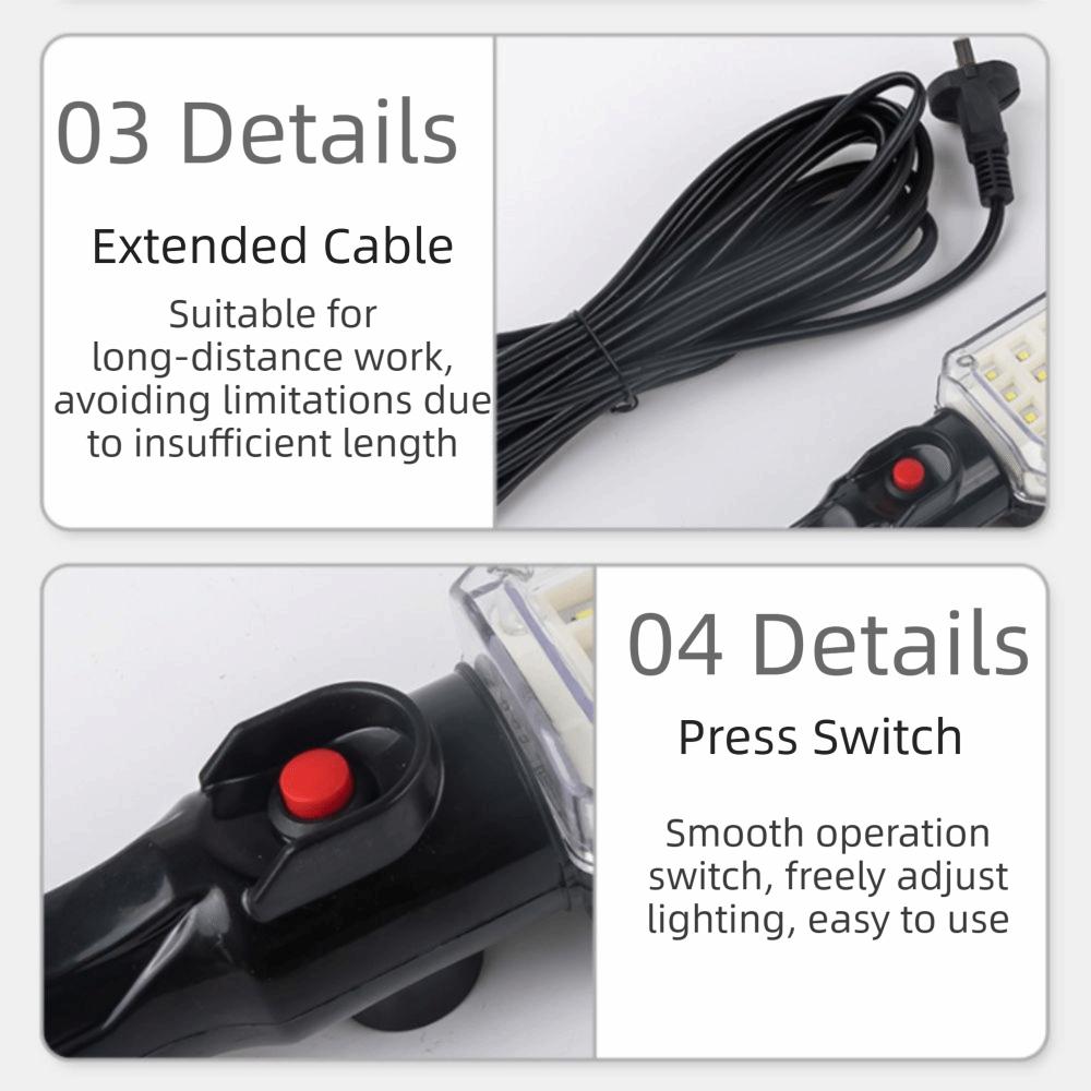Powerful LED LED Work Light With Magnet Rechargeable Work Light Auto Repair Light Emergency Light