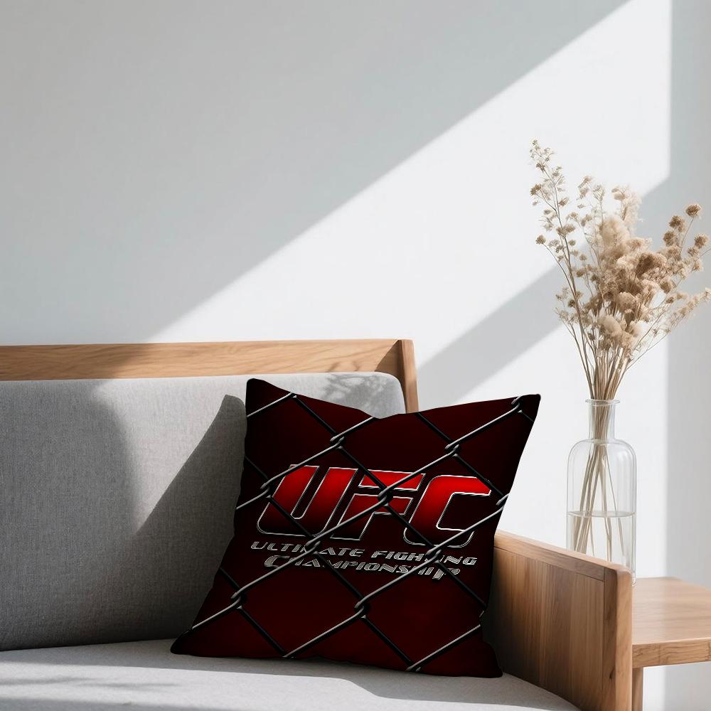 Подушка с изображением боксерского матча U-UFC Квадратная наволочка для дивана Повседневная, приятная для кожи, удобная наволочка