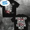 Emrg 100 Bill Front  Back Print Unisexs Oversized Loose Dropped Shoulder Tshirt Street Fashion Style Y2k  Outfits  Unisex