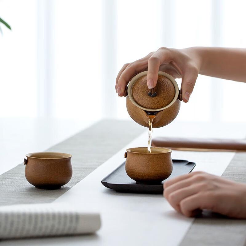 Edenus Lingzhi Auspicious Portable Ceramic Tea Set