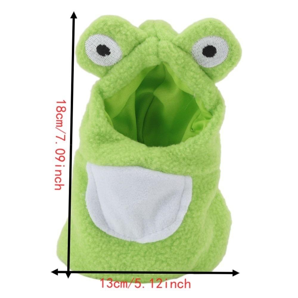 Green Color Parrot Frog Costume Frog Shape Pet Bird Hoodie For African Grey Parrots