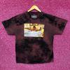 Футболка с tie-dye бордового цвета с Тони Монтаной из фильма «Лицо со шрамом»