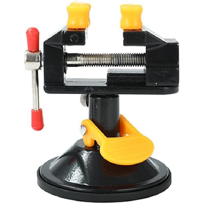 TopHomer Серебряные гвоздевые тиски Мини-настольные тиски с присоской на 360 градусов Маленькие настольные тиски с зажимом для верстака для изготовления ювелирных изделий своими руками, резьба по дереву