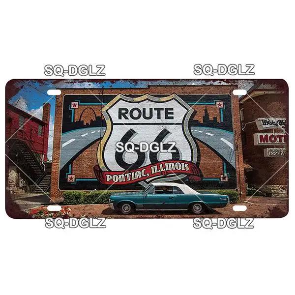 МЕТАЛЛИЧЕСКАЯ ТАБЛИЧКА ROUTE 66 ЖЕСТЯНАЯ ТАБЛИЧКА НОМЕРНОЙ ЗНАК ДЕКОР ДЛЯ ГАРАЖА ПЛАКЕТКА ВИНТАЖ ДЕКОР ДЛЯ МУЖСКОЙ ПЕЩЕРЫ БАР ПАБ КЛУБ ДОМАШНИЙ ДЕКОР ДЛЯ СТЕНЫ ПОСТЕР ДЛЯ ГАРАЖА