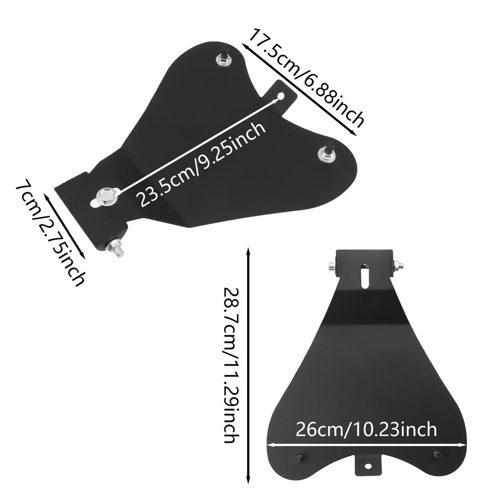 Motorcycle Seat Cushion Base Plate Shock Absorption Butt Protective Base Plate Suitable for Chopper Bobber