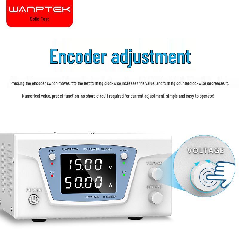 GuCe KPS1550D 15V 50A Adjustable DC Power Supply for Lead-Acid Battery Charging