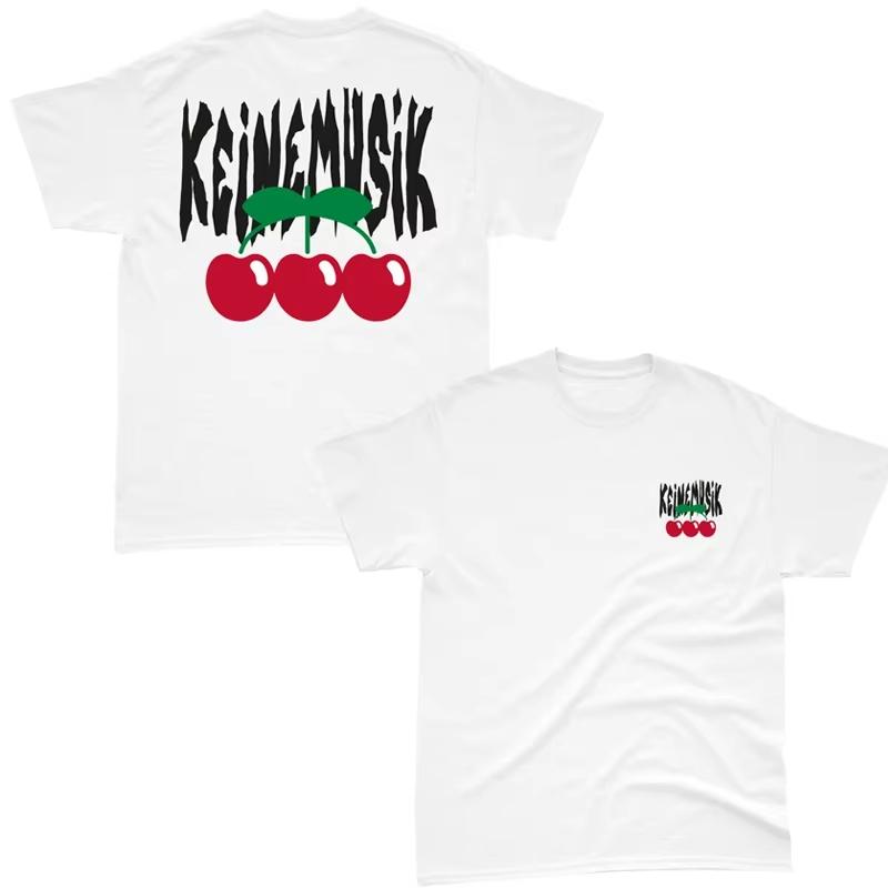 Keinemusik Запись Лейбл Хлопковая футболка Унисекс Мужская Женская Летняя с коротким рукавом Модный топ Повседневная Винтажная Роскошный бренд Ретро футболка
