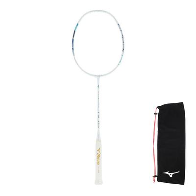 Mizuno Altius 01 SPEED Бадминтон 73JTB20226 x и Ракетка, (Белый Синий, 4U5, Мужской Женский)