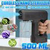 25W 500ML Portable Cordless USB Nano Sterilizer Guns Sprayer Disinfection Fogger Spray Machine Rechargeable