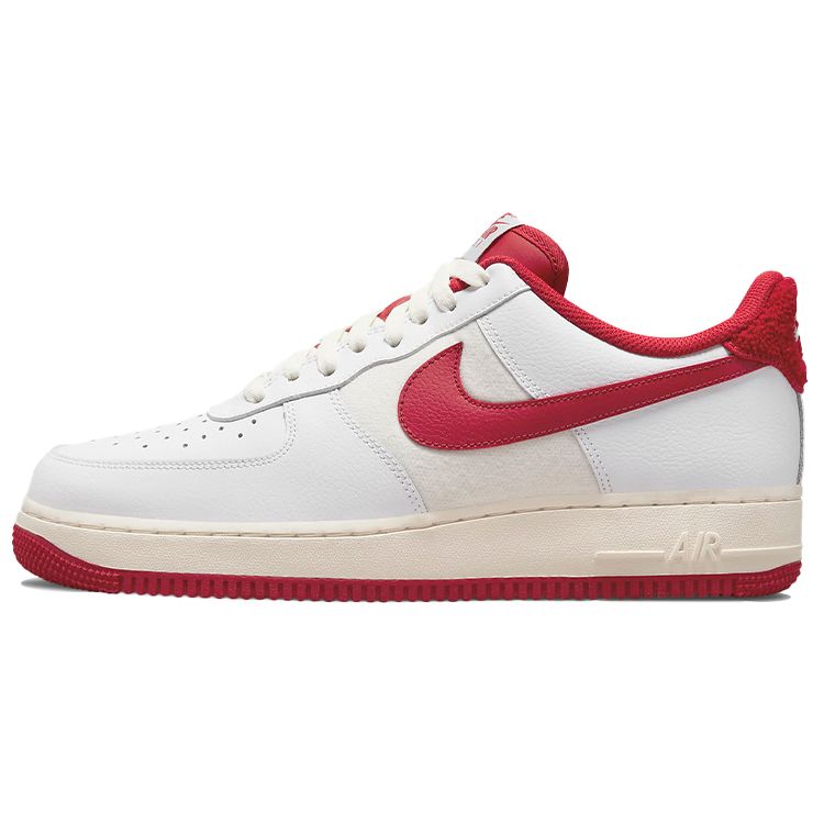 Nike Air Force 1 07 LV8 Lettermans Jacket Мужские кроссовки Белый спорт-красный парус DO5220-161