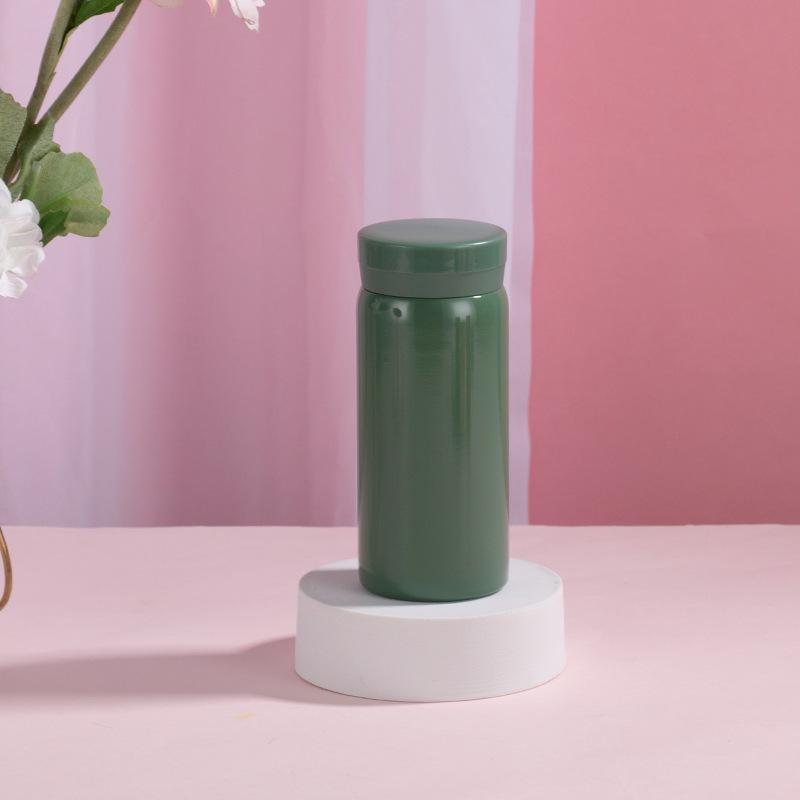 Портативная чашка для воды, термос, 280 мл, термосы, портативная термос-чашка из нержавеющей стали, бутылка для воды, кружка для чая, офисный термос