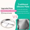 Detachable Baby Sucker Dining Plate 304 Stainless Steel Kids Feeding Bowls  For Toddlers
