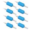 20pcs Disposable Tattoo Handle Grip Silicone Prevent Slip Tattoo Machine Grips for 5RT Needle Blue 25mm