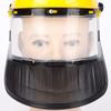 PVC Safety Helmet Hat Mesh Clear Face Shields Impact Resistant Protective Mask  Garden