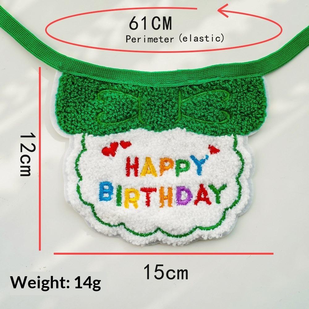 Pet Party Birthday Dress Up Saliva Scarf Bib Scarf Dog Cat Hat Accessories Supplies