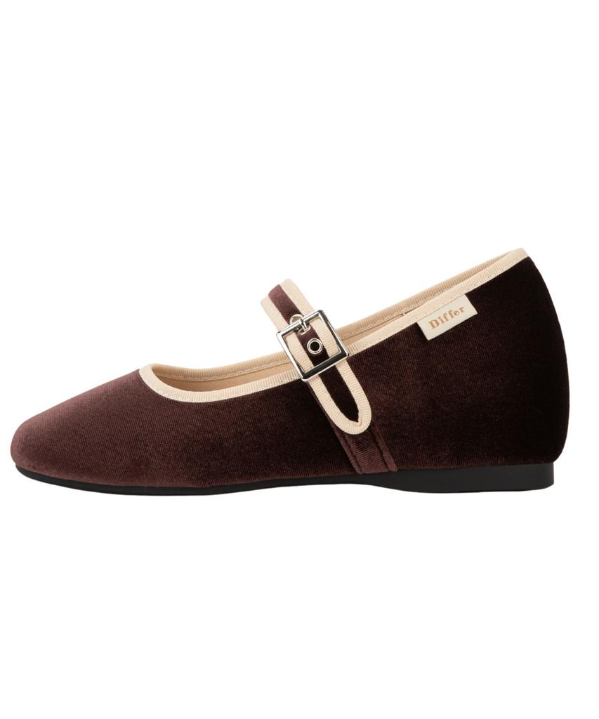 Туфли Differshoe Belline Квадратный Мэри Джейн 5 см [Коричневый]
