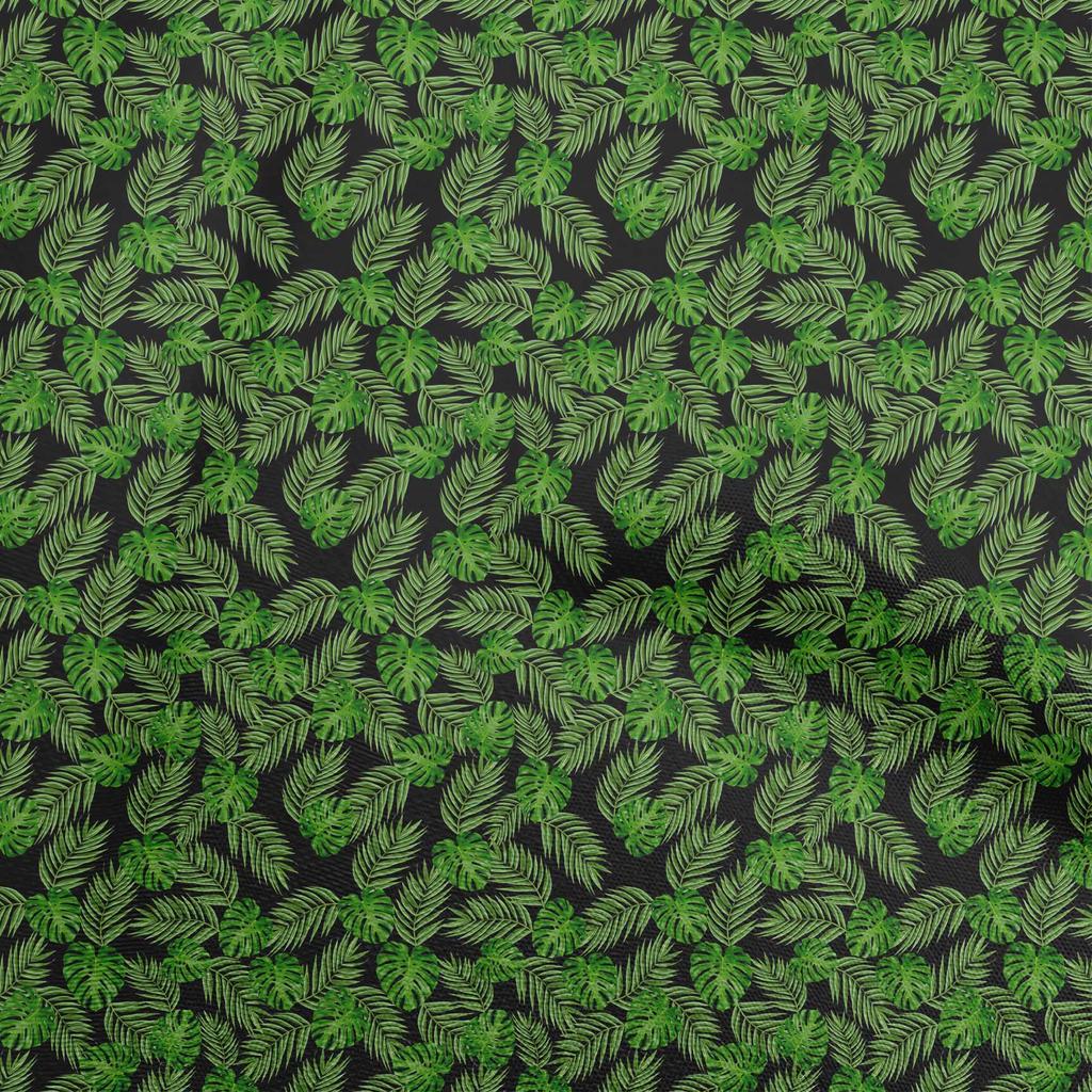 oneOone Cotton Flex Blue Fabric Tropical Fabric For Sewing Printed Craft Fabric By The Yard 40 Inch