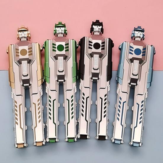 0.5mm Gel Pen Foldable Detachable Deformable Robot Shape Writing Ballpoint Pen for Boys