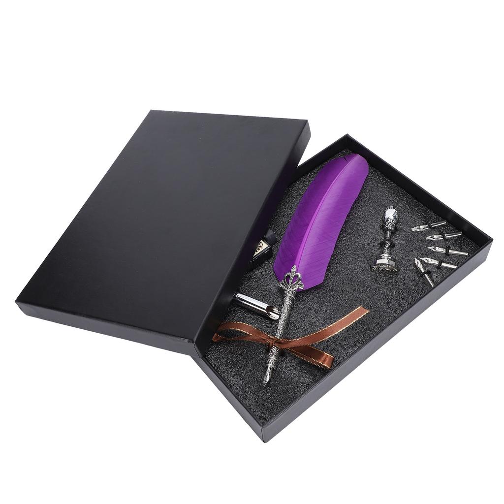 Набор гусиных ручек для письма, штамп для учеников и учителей, старинная каллиграфия, винтажный подарок