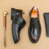 Мода Классическая Ручная Работа Мужские Оксфорды Кожаные Офисные Деловые Формальные Лоферы Роскошный Бренд Мужские Повседневные Британский Стиль Дышащие Туфли