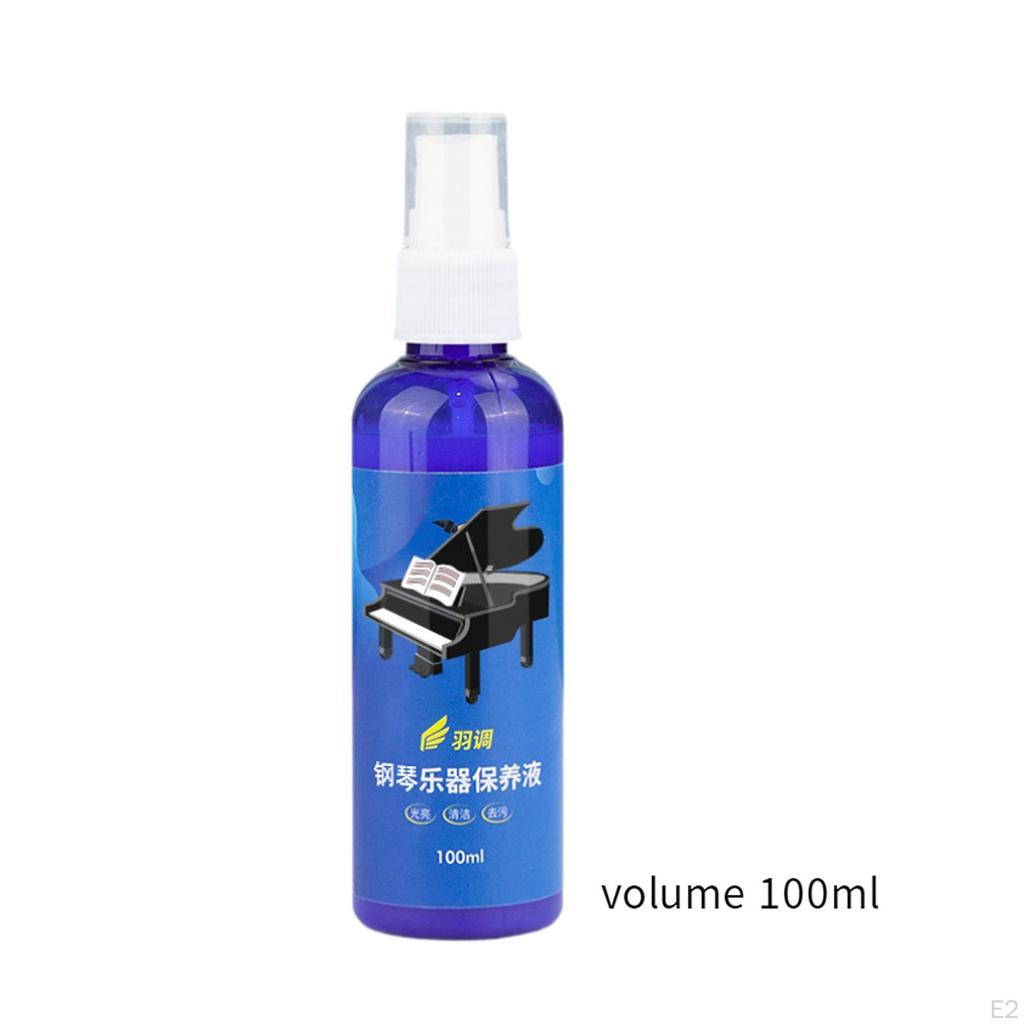 Piano Cleaner Spray 100ml Professional Surface High Gloss for Pianos Care Cleaning