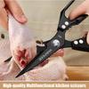High Quality Multifunctional Kitchen Scissors Chicken Bone Scissors Fish Scale Scraper Bottle Opener Walnut Clip Kitchen 2