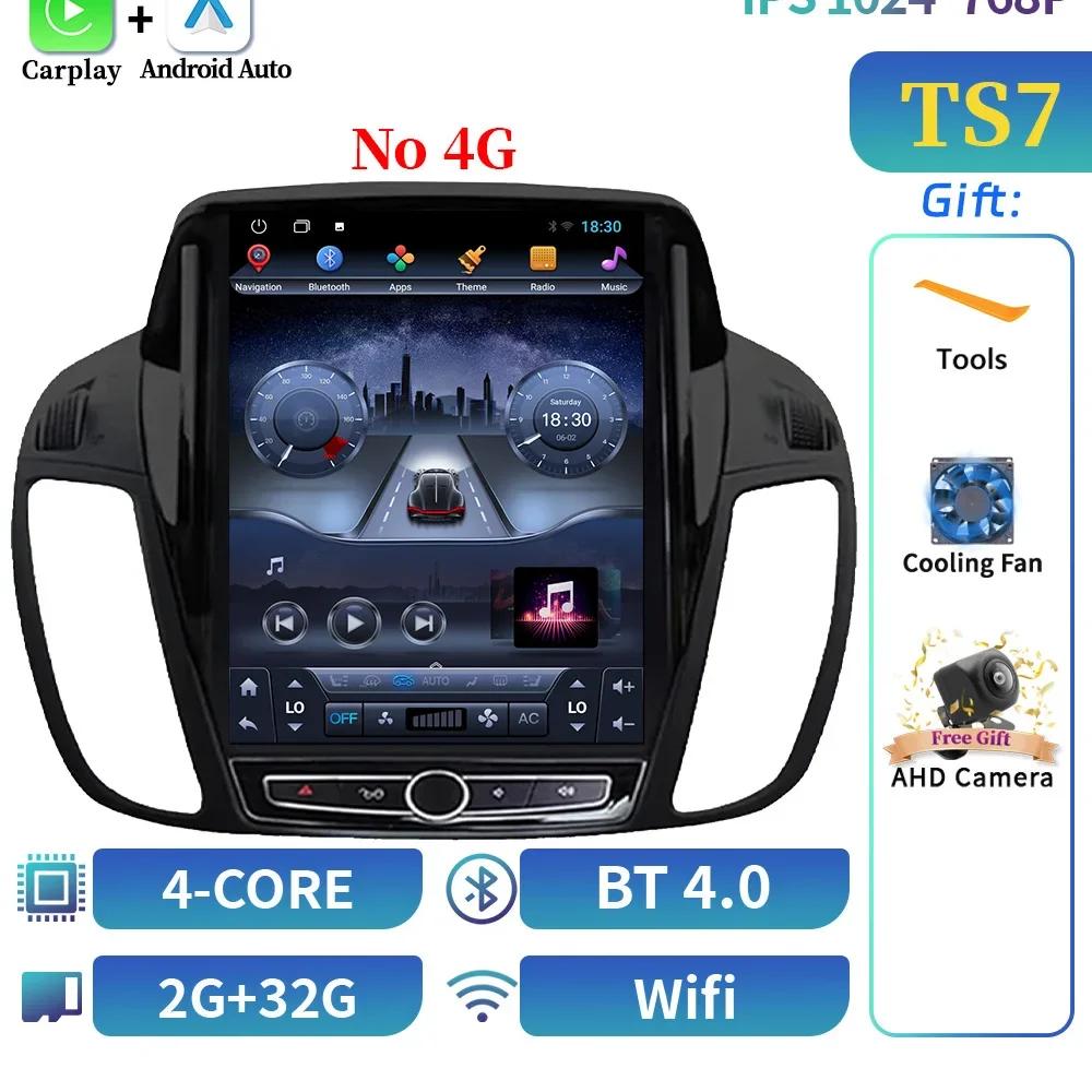 9,7-дюймовый Android 14 Мультимедиа Для Ford KUGA C-max Escape 2013-2015 Авторадио Радио QLED Плеер Навигация Carplay Экран GPS