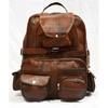 Goat Orignal Distressed Leather Backpack Women Rucksack Work School Crossbody