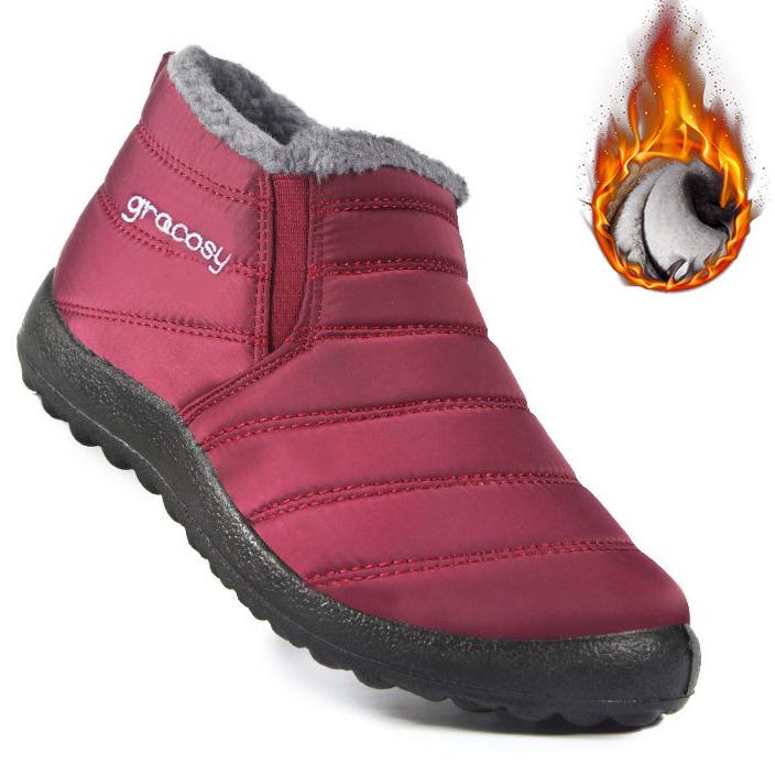 Водонепроницаемые хлопковые ботинки размера 35–45. Мужские и женские зимние ботинки большого размера с низким берцем. Нескользящая хлопковая обувь.