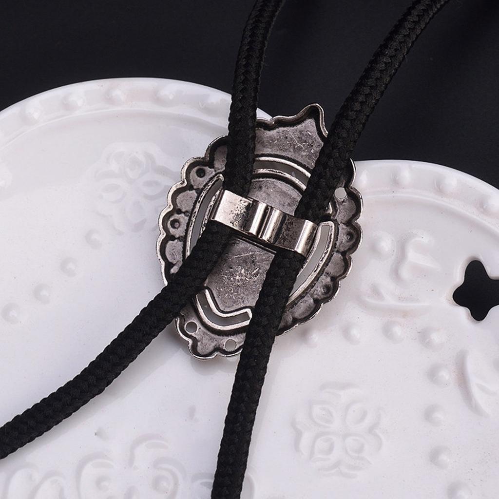 Черный галстук-боло со стразами для мужчин женщин жениха свадебное ожерелье западный ковбойский галстук-боло для рубашки