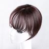 Women 3D Bangs Natural Wispy French Bangs Forehead Hair Extensions Black Brown Bangs Fringe Wig Hairpieces