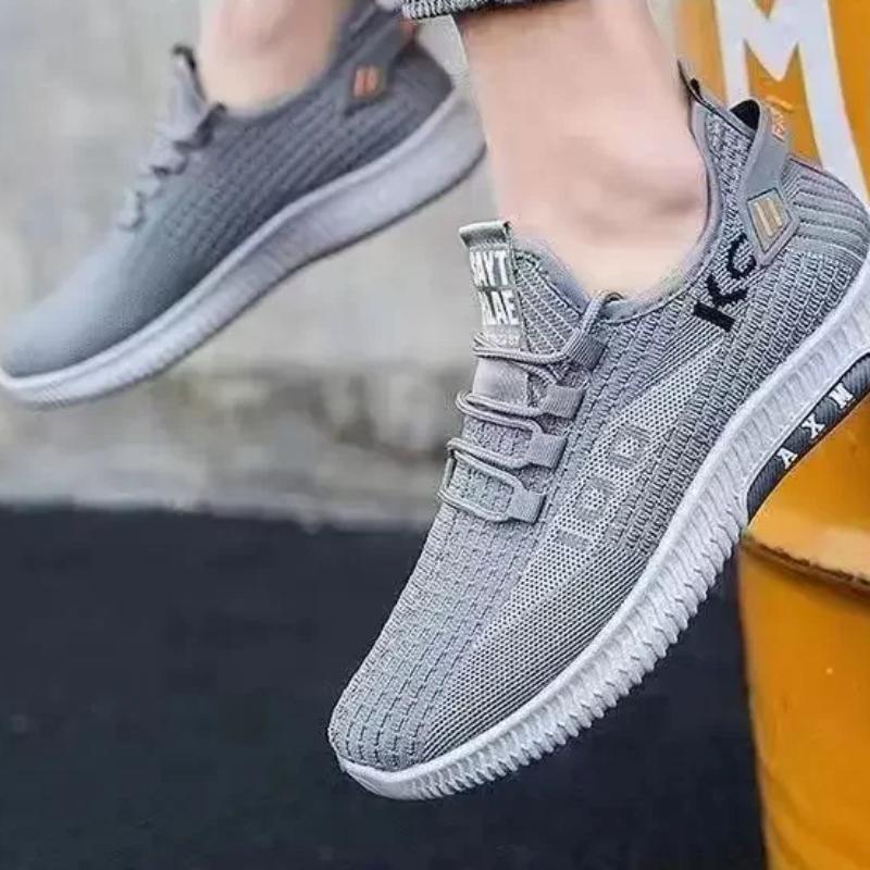 Весенняя легкая мужская обувь с дезодорантом, кроссовки с дышащей сеткой, удобная модная универсальная мужская обувь