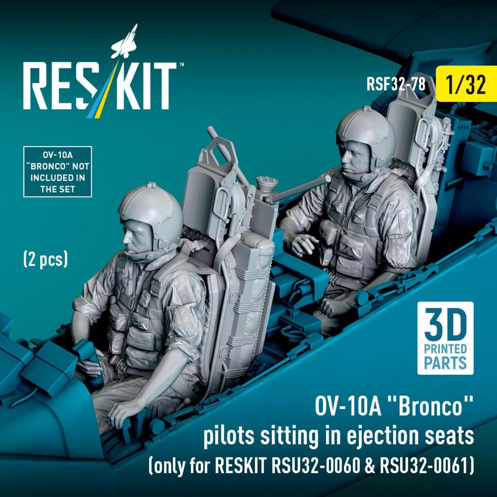 Reskit Crew Seat 2 Pieces Reskit Plastic Model Parts 1/32 OV-10A w/Ejection (For RSKU32-0060/-0061) RSKF32-0078 (Airplane)