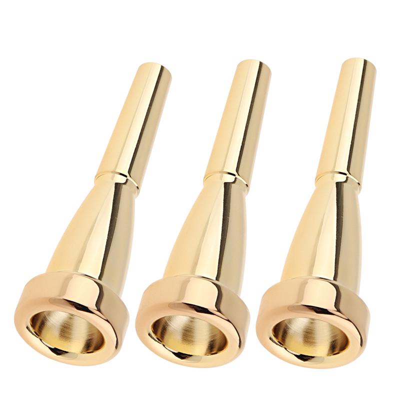 3C 5C 7C Gold Cooper Plated Metal Trumpet Mouthpiece Bullet Shape for Yamaha Bach and King Trumpet