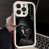 Phone Case for iPhone 17 Air 16E 15 16 Pro Max Anonymous V Mask Cover 14 Plus 13 12 Mini Soft Shell Silicone Fundas