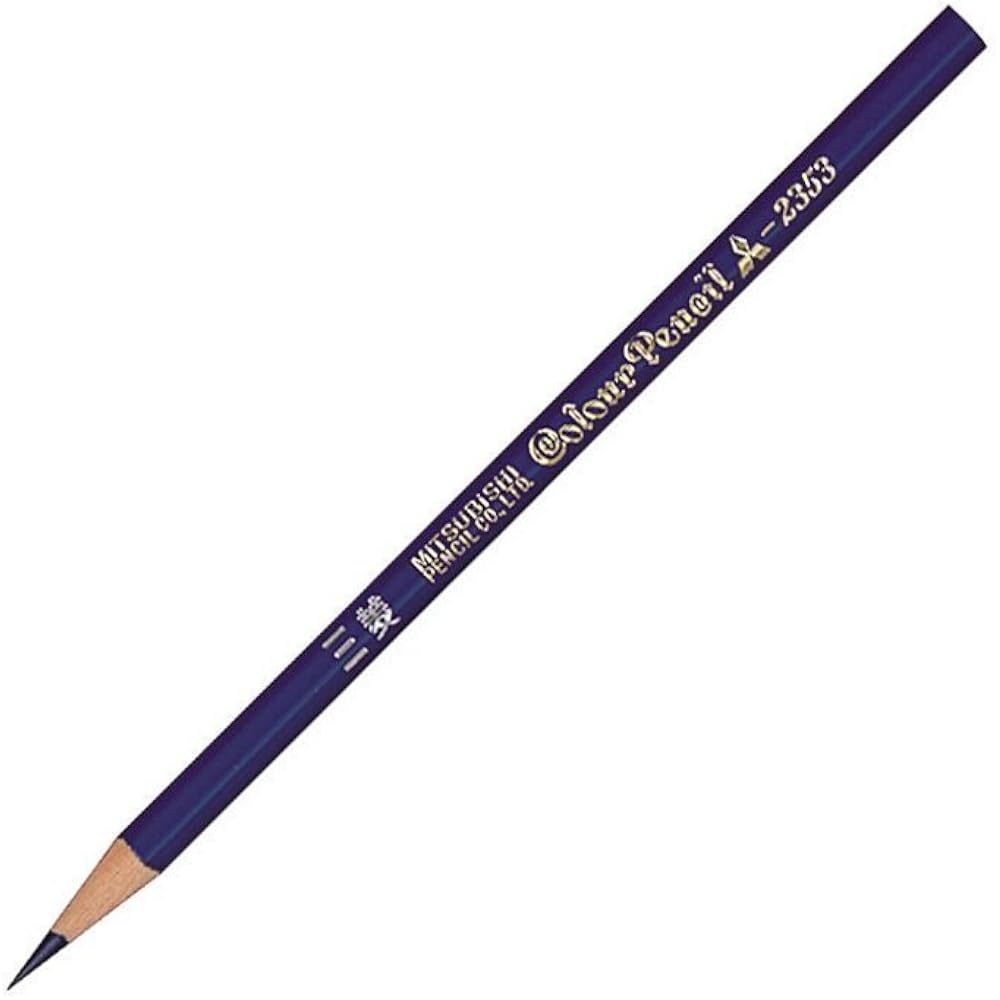 Цветные карандаши Mitsubishi Pencils K2353, Индиго, Синий, 12 упаковок