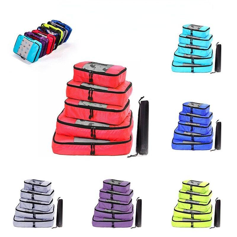 5-sets of Household Storage Bag for Home and Travel Clothing Storage Lockers Packaging and Portable Storage Rack Clothes Holding