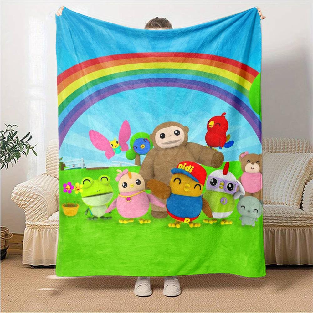 Didi and Friends Print Flannel Blanket High Quality Warm Comfortable Cover for All Seasons Perfect for Gifts Home Decor