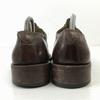 DAMY Leather Cap Toe Long Nose Shoes [Italy/40/25.0/Dark Brown] Handcrafted(USED)
