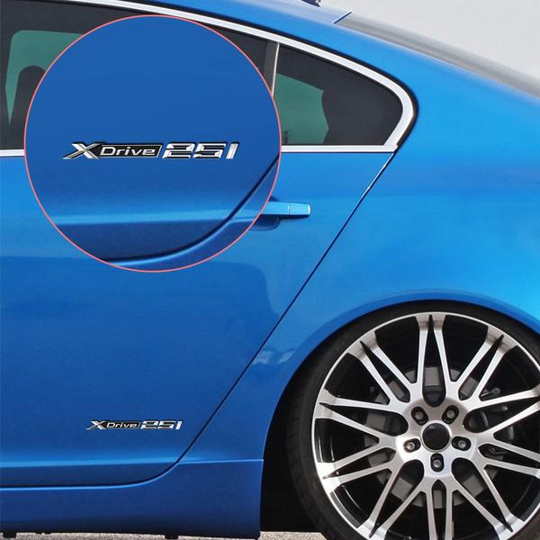 Для X5 X6 X3 X4 X1 Автомобиль Задний Багажник Эмблема Буква Смещение Боковой Значок Наклейка на Крыло