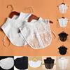 Women Casual Detachable Turtleneck Half Shirt Lace Sweater Decoration Fake Collar Underclothing