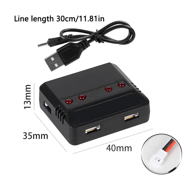 Зарядное устройство USB 4 в 1 для LiPo 3,7 В для E010 H31 X4 Syma X5Sw X5C X5Hw Запчасти Аксессуары для Радиоуправляемой Лодки Машины Дрона Вертолета
