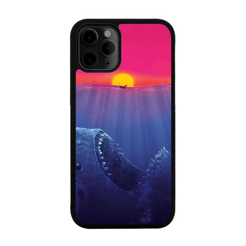 Scary Shark Phone Case For Iphone 13 12 Mini 11 Pro Max 7 8 Plus X Xs Max XR PC Hard Silicone Cover Shell