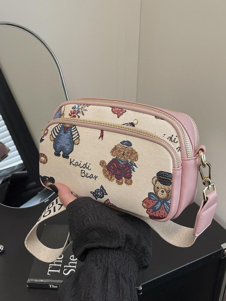 Hello Kitty Women's Crossbody Bag - New Cute Bear Camera Design