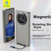 Магнитный защитный чехол для Huawei Mate X6, Высококачественная роскошная крышка шарнира складного экрана, Космический серый