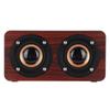Wooden Bluetooth Speaker Retro Wireless Subwoofer AUX Stereo Speaker for Home TabletBrown Wood Grain Color