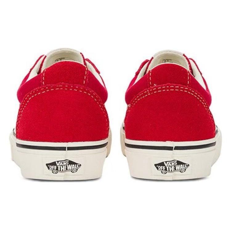 Vans Ward Comfortable Versatile Low-Top Skate Shoes Women Sneaker Red VN0A3IUNBOP