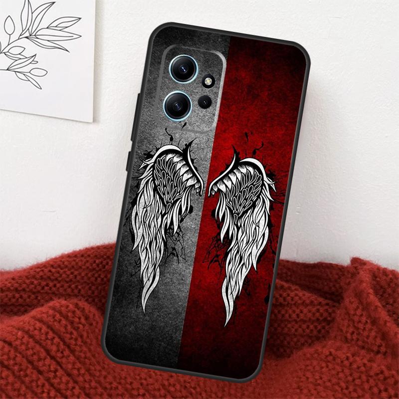 Крылья Ангел Дьявол Чехол Для Xiaomi Redmi Note 14 10 11 12 13 15 Pro Plus Чехол Для Redmi 15 15C 13C 12C 10C 14C