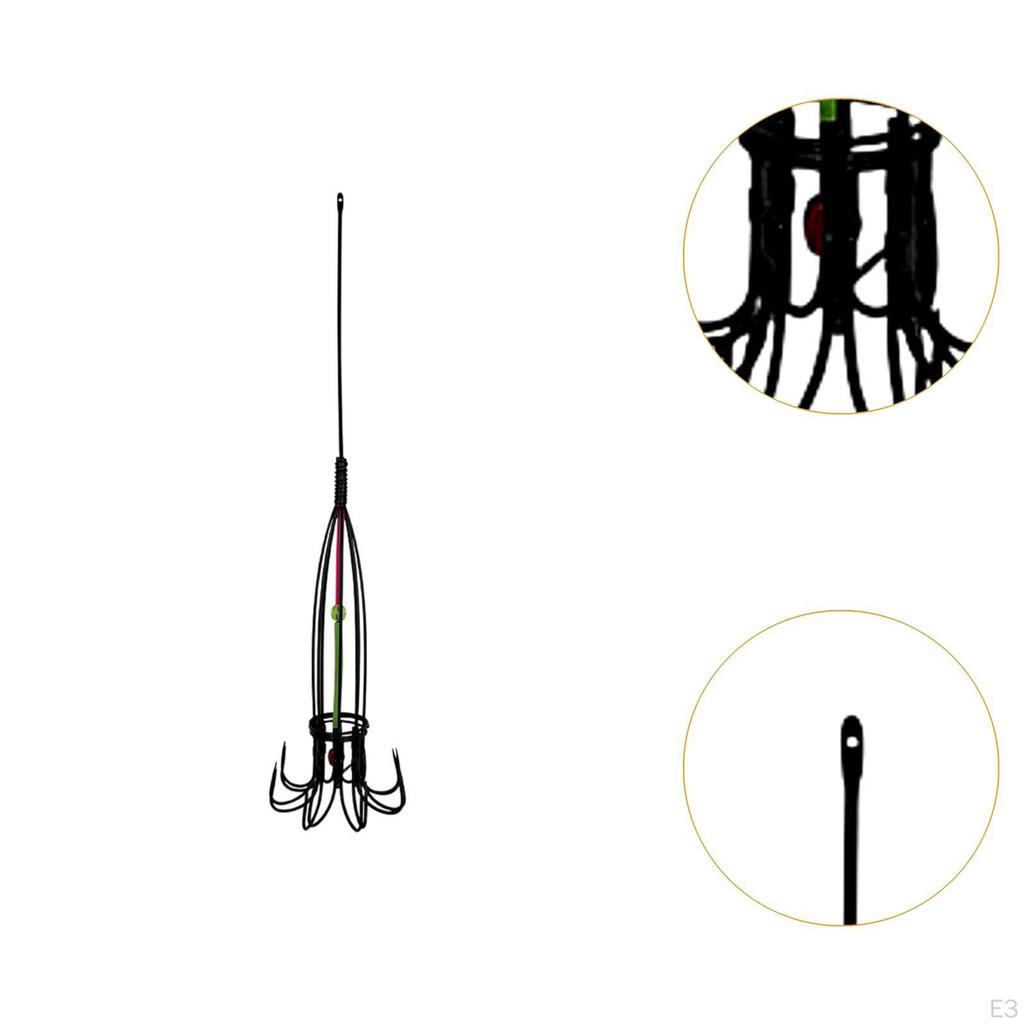 Подвесные рыболовные крючки для ловли крабов, рыболовные приманки, кормушки, клетки, крючки для соленой воды