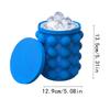 2-In-1 Silicone Ice Bucket Easy Freezing Ice Making Mold Ice Grid Household Outdoor Ice Bucket Kitchen Drink Supplies